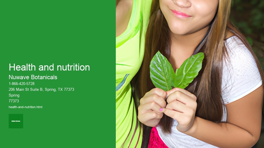 health and nutrition